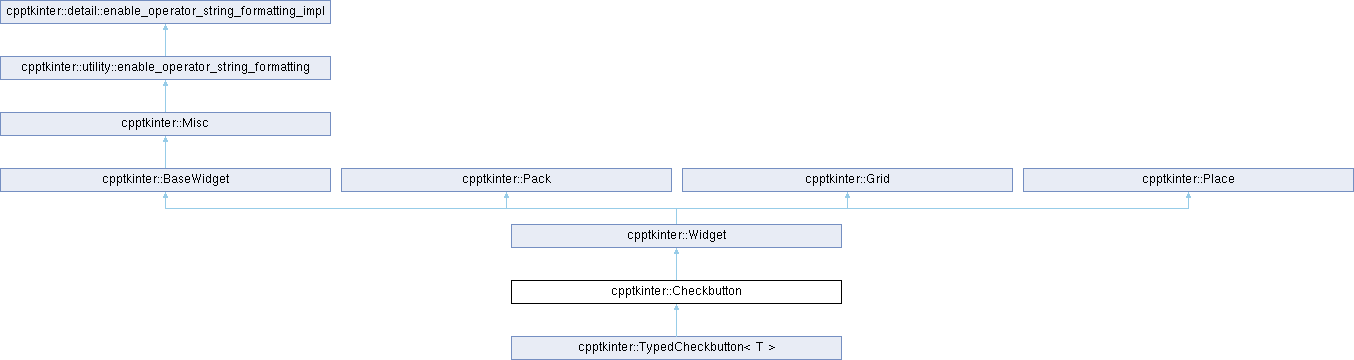 cpptkinter: cpptkinter::Checkbutton Struct Reference